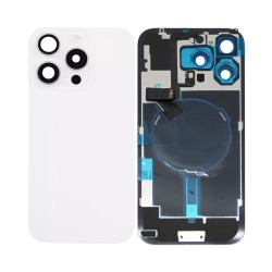 Tampa Traseira Apple iPhone 16 Pro Max com Wireless Charge+Flashlight Flex Branco